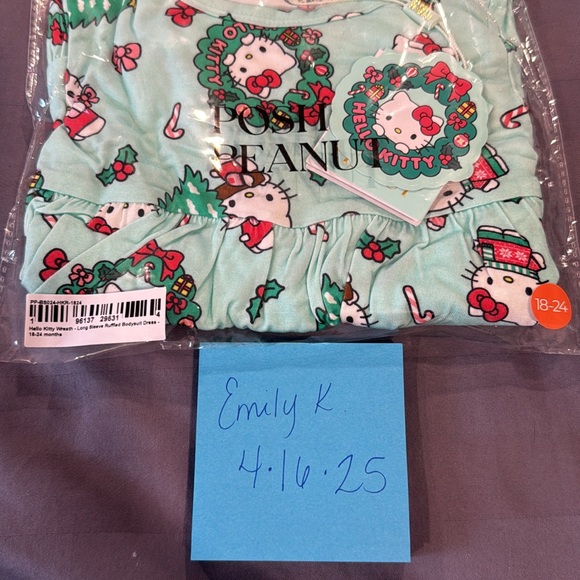Posh Peanut Hello Kitty Wreath Bodysuit Twirl - 18-24M NWT